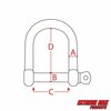 Extreme Max Extreme Max 3006.8231.2 BoatTector Stainless Steel Wide D Shackle - 3/8", 2-Pack 3006.8231.2